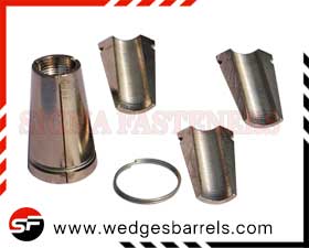 Wedges Barrels Anchor Heads Anchor Plates Pre and Post tensioning Anchor Grip System Manufacturers exporters in India