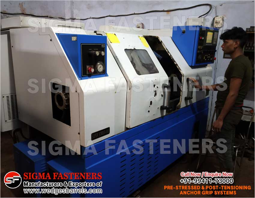 Pre & Post Tensioning Grip Systems Anchor Heads Wedges and Barrels Manufacturers Exporters in India Ludhiana