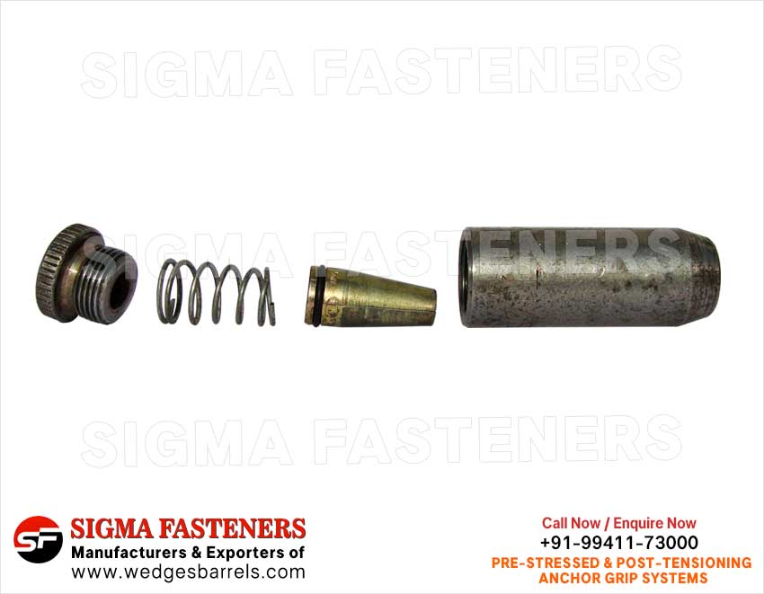 Wedge Enclosed Couplers Manufacturers exporters in India Anchor Wedges Anchor Barrels Anchor Heads Wire Rope Grip Systems Suppleirs in India Ludhiana