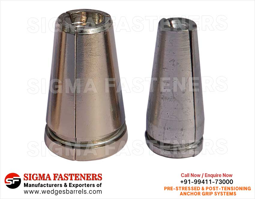 Anchor Grip Wedges Manufacturers exporters in India Anchor Wedges Anchor Barrels Anchor Heads Wire Rope Grip Systems Suppleirs in India Ludhiana